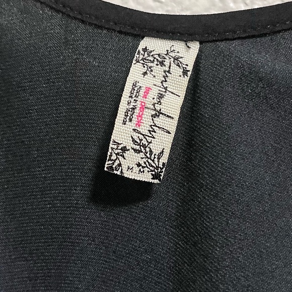 Free People Smooth Sailing Mini Slip Dress Black Medium - Picture 5 of 12